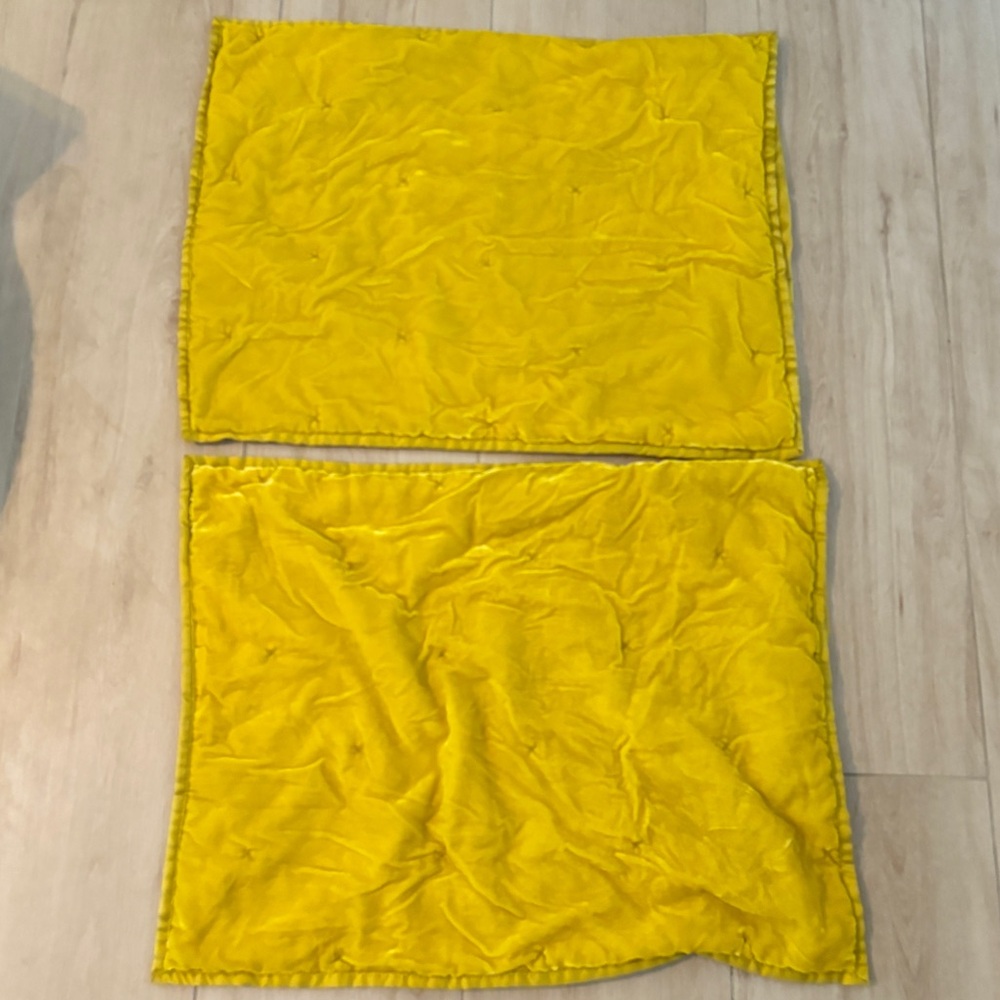 Yellow opal house pillow covers